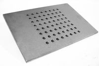 RUSZT KOMINKOWY ŻELIWNY DZIURKOWANY DO KOMINKA PIECA 45x30 cm GRUBY