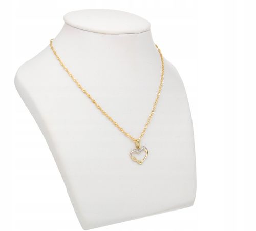 Złoty Wisiorek 333 Serce Nieskończoność GRAWER na Arena.pl