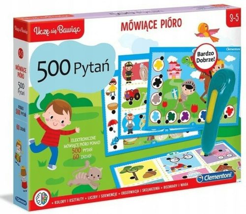 CLEMENTONI MÓWIĄCE PIÓRO 500 PYTAŃ DLA PRZEDSZKOLAKA 3-5 lat na Arena.pl