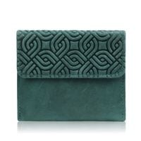 portfel damski skórzany vintage mały zielony z rfid paolo peruzzi t-114-hgr