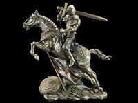 WIELKI KONNY RYCERZ Z MIECZEM I TARCZĄ VERONESE WU73737A4