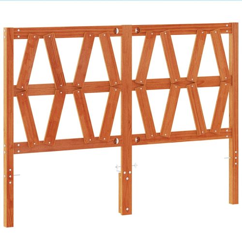 Wezgłowie do łóżka, woskowy brąz, 135 cm, lite drewno sosnowe na Arena.pl