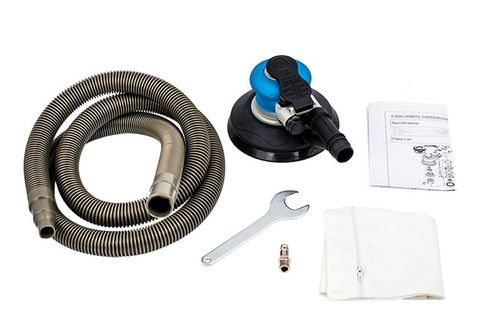 SZLIFIERKA OSCYLACYJNA PNEUMATYCZNA MIMOŚRODOWA 150mm Z WĘŻEM REGULACJA na Arena.pl