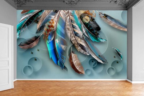 Fototapeta NOWOCZESNE PIÓRA 3D KULE 370x250 na Arena.pl