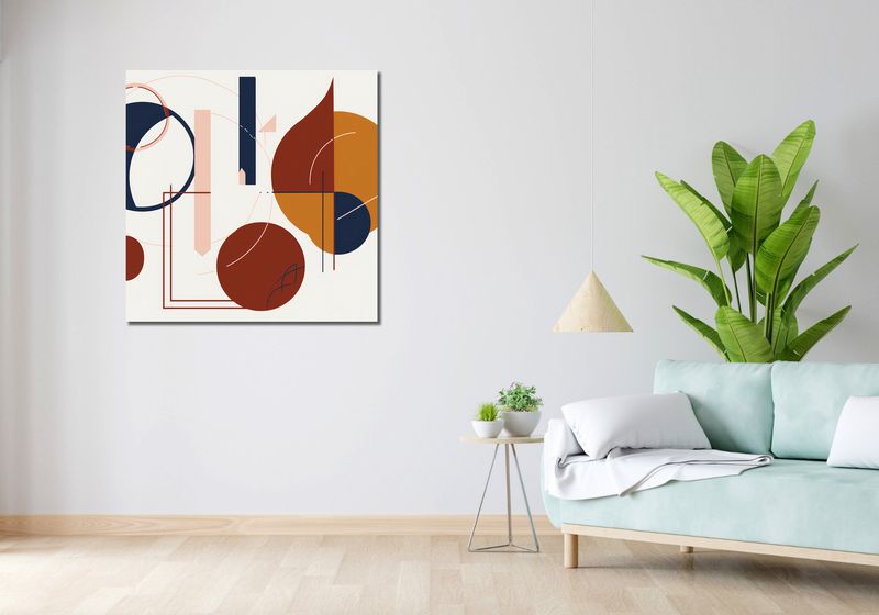 Obraz 90x90cm Harmonia Wnikliwa zdjęcie 2