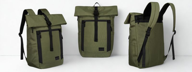 plecak miejski ptn rio-9107 green zdjęcie 3