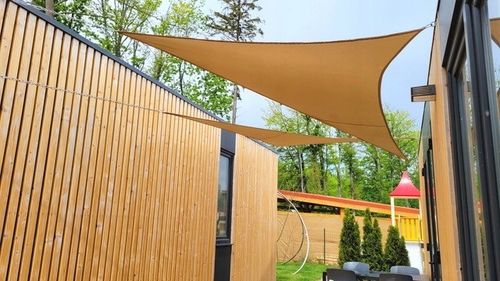 ŻAGIEL PRZECIWSŁONECZNY WODOSZCZELNY PREMIUM TRÓJKĄT BEŻOWY 1,4X1,4X2,0 na Arena.pl