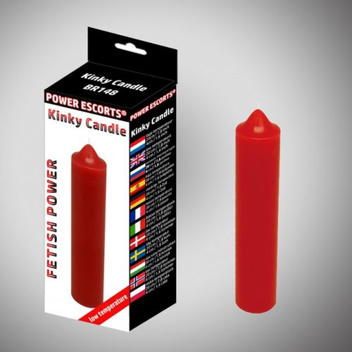 kinky candle  red low temperature  candle 20 cm na Arena.pl