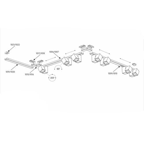 Łącznik prosty do systemu modułowego Cube 1017 BROSline czarny na Arena.pl