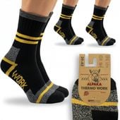 3 BARDZO CIEPŁE SKARPETY TERMO WEŁNIANE ALPAKA WORK PREMIUM POLSKIE