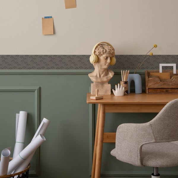 Samoprzylepny Pasek Dekoracyjny Do Tapet Wzór GEOMETRYCZNY Linie zdjęcie 4