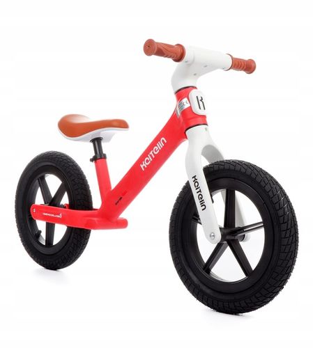 Rowerek biegowy Moderni-08 czerwony pompowane koła na Arena.pl