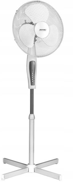 Wentylator stojący z pilotem wiatrak MPM BWP-02 biały zdjęcie 2