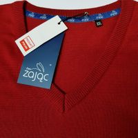 Sweter męski w serek - szpic