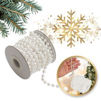 łańcuch na choinkę 5m girlanda perełki boże narodzenie woz15