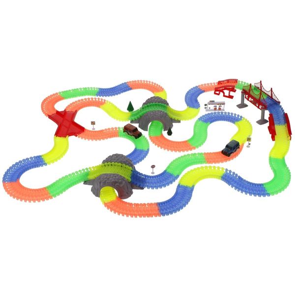 Tor Samochodowy Świecący 528el Magic Track 2 Autka zdjęcie 2