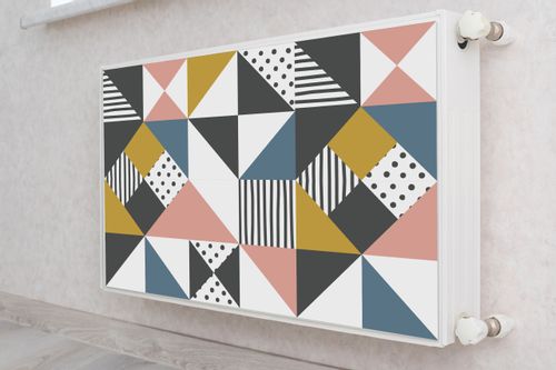 Osłona Magnetyczna GEOMETRYCZNE Kolorowe Trójkąty 80cm x 60cm na Arena.pl