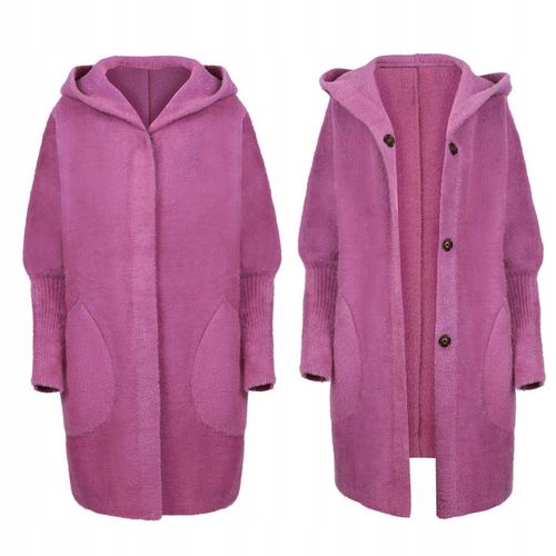 PŁASZCZ ALPAKA KAPTUR WEŁNA OVERSIZE KOLORY na Arena.pl