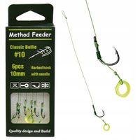 Teflonowe Haczyki Method Feeder na przyponie # 10