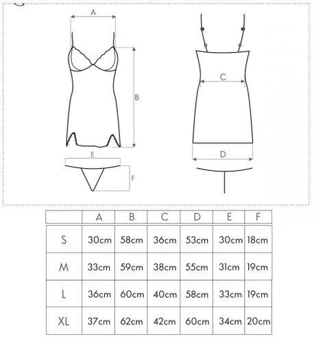 ZMYSŁOWA HALECZKA + STRINGI CZARNY KOMPLET L na Arena.pl