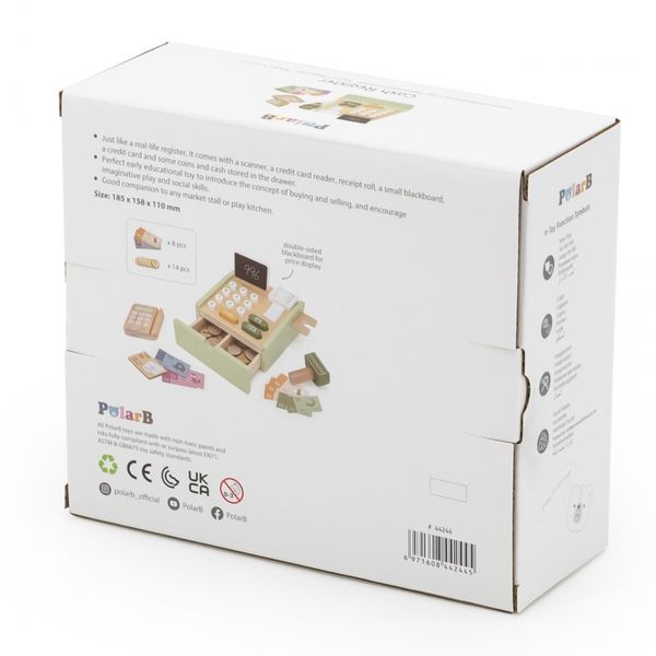 VIGA PolarB Drewniana Kasa Sklepowa Zielona zdjęcie 5