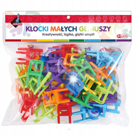 KLOCKI MAŁYCH GENIUSZY KRZESEŁKA - 40 ELEMENTÓW