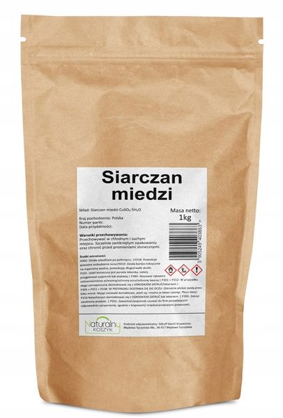 SIARCZAN MIEDZI czysty pięciowodny 1kg zdjęcie 2