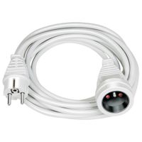 Brennenstuhl Przedłużacz Domowy 3m H05VV-F 3G1.5 Biały IP20 Ochrona Styków