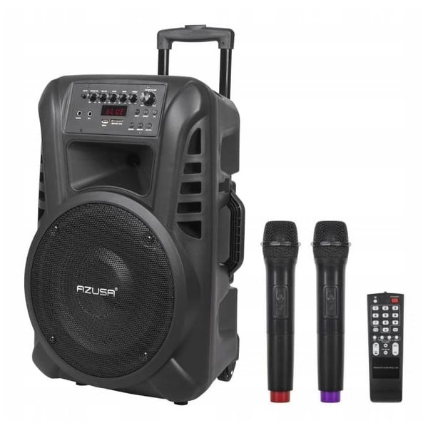 Głośnik Bluetooth 30cm USB Mikrofony Karaoke zdjęcie 1