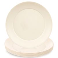 6x Talerze Plastikowe Deserowe Małe Wielorazowe Turystyczne Piknikowe