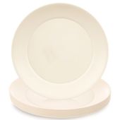 6x Talerze Plastikowe Deserowe Małe Wielorazowe Turystyczne Piknikowe