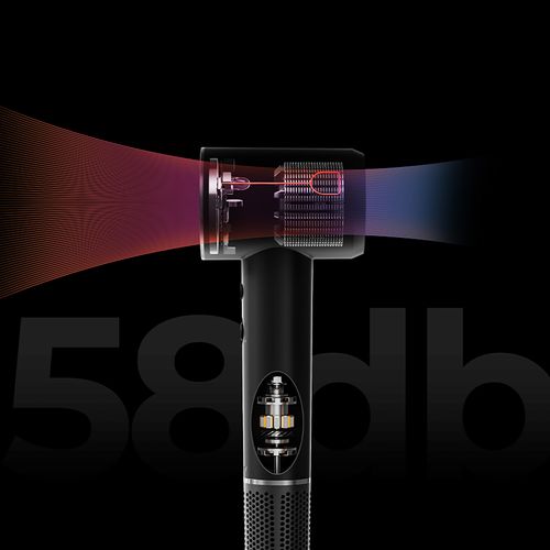 Suszarka do włosów z jonizacją i kontrolą temperatury H100 - szara na Arena.pl