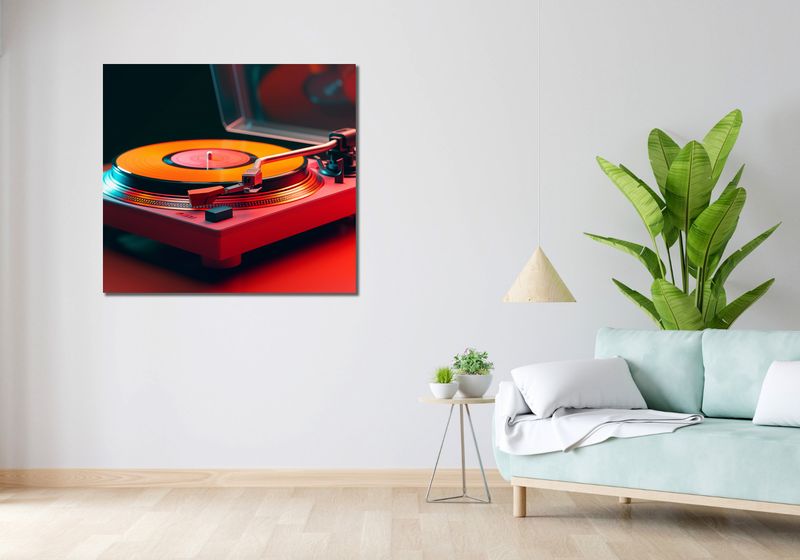 Obraz 100x90cm Retro Granie zdjęcie 2