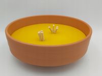 Znicz otwarty gliniany klasyk kopciuch GIGANT MEGA olbrzymi klasyczny 2szt