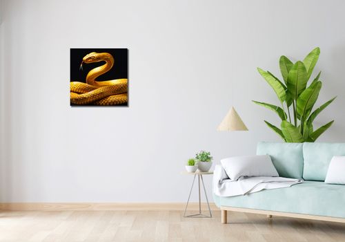 Obraz 50x50cm Złoty Wąż na Arena.pl