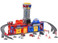 DUŻY  GARAŻ 2W1 POLICJA STRAŻ WINDA WALIZKA DLA DZIECI