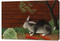 Obraz 100x70cm The Rabbit's Meal, Rousseau Vintage do Salonu