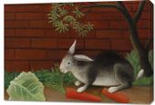 Obraz 100x70cm The Rabbit's Meal, Rousseau Vintage do Salonu