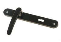 klamka malowana czarna 72mm na klucz - mp kl d7k cz