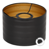 KLOSZ Abażur Cerlux 20 cm 15 cm czarno złoty lampa wisząca ŻYRANDOL