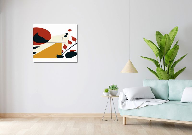 Obraz 70x60cm Kolaż Roślin zdjęcie 2