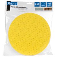 papier ścierny z otworami krążek 225mm p80 papier do żyrafy 1szt. geko