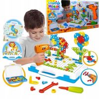 ZESTAW KLOCKI KONSTRUKCYJNE WKRĘTARKA ŚRUBKI 237el WALIZKA ŚRUBOKRĘT KLUCZ