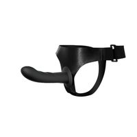 majtki na szelkach z zakrzywionym dildo 16,8 cm