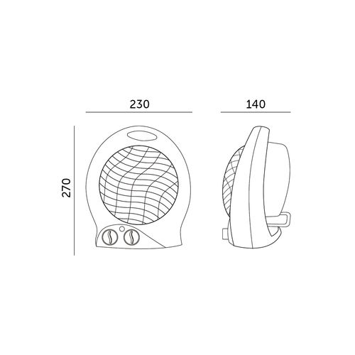 termowentylator mistral 2000w biały kobi windstar na Arena.pl
