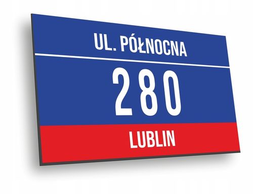 Tabliczka Numer domu Tablica ADRESOWA ALUMINIOWA | NUMER NA DOM |32x21| na Arena.pl