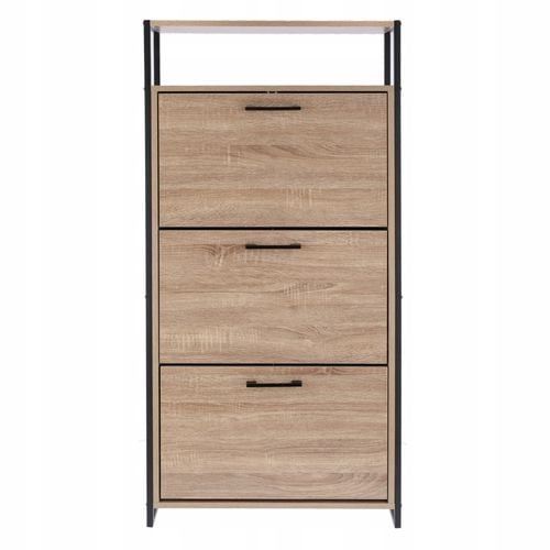 szafka na buty regał 3 komory obuwie komoda pojemna do przedpokoju loft na Arena.pl