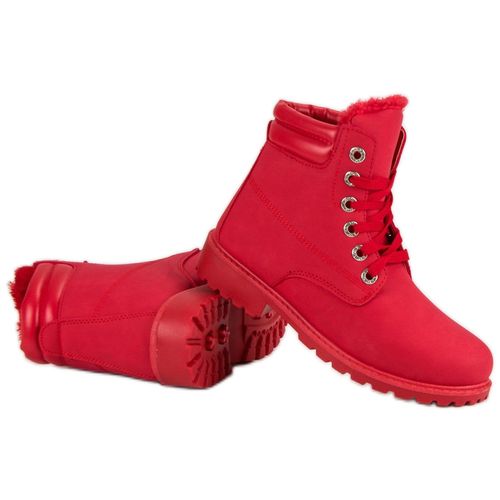 Czerwone Ciepłe Traperki r.41 na Arena.pl