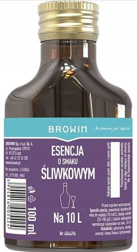 Esencja zaprawka o smaku śliwki śliwowica na 10L alkoholu Browin na Arena.pl