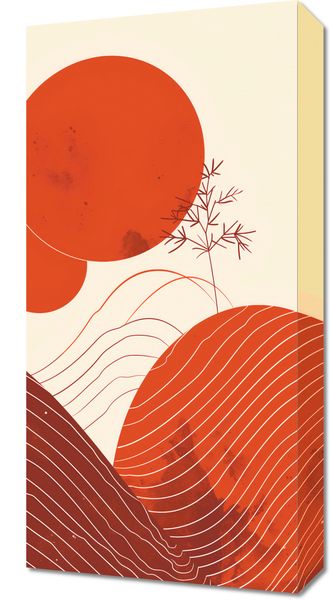 Obraz 30x60cm Ciepło Czerwieni zdjęcie 1